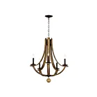 Maxim Lighting 20345DWAR Basque 5-Lumières 300W Bois flotté/Anthracite Incandescence Lustre