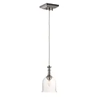 Maxim Lighting 20471CLPN Centennial 1-Lumière 60W Nickel poli Suspendu