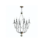 Maxim Lighting 20486GN Formosa 6-Lumières 360W Noir doré Incandescence Lustre