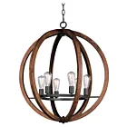Maxim Lighting 20918APAR Bodega Bay 6-Lumières 360W Anthracite Incandescence Lustre