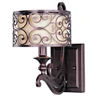 Maxim Lighting Mondrian 21152WHUB 1-Lumière Bronze d'Ombre Applique Murale