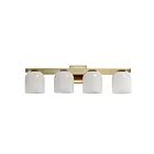 Maxim Lighting Scoop 21234MRNAB 4-lumières 60W Laiton naturel vieilli Vanité