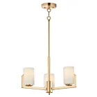 Maxim Lighting 21285SWSBR Dart 3-Lumières 180W Laiton satiné Incandescence Lustre