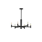 Maxim Lighting 21366BK Emana 6-Lumières 240W Noir Incandescence Lustre