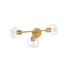 Maxim Lighting Knox 21633CLNAB 3-lumières 60W Laiton naturel vieilli Vanité