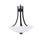 Maxim Lighting 21654SWTXB Taylor 3-Lumières 180W Noir texturé Suspendu