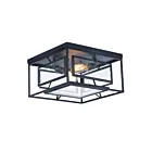 Maxim Lighting 21670CDBK Era 2-lumières 60W Noir Plafonnier encastré
