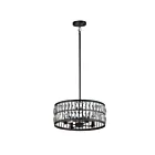 Maxim Lighting 21815BCBK Madeline 4-Lumières 160W Noir Suspendu