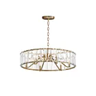 Maxim Lighting 21866BCGS Odeon 6-Lumières 360W Argent doré Incandescence Lustre