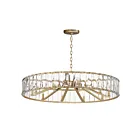 Maxim Lighting 21869BCGS Odeon 10-Lumières 600W Argent doré Incandescence Lustre