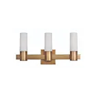 Maxim Lighting Contessa 22413SWNAB 3-lumières 40W Laiton naturel vieilli Vanité