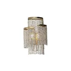 Maxim Lighting Fontaine 22460WWDGS 2-Lumières Argent doré Applique Murale