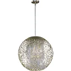 Maxim Lighting 24156BCGS Arabesque 9-Lumières 360W Argent doré Suspendu