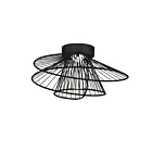 Maxim Lighting 24170BK Zeta 1-lumière 12W Noir Plafonnier encastré