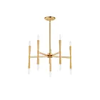 Maxim Lighting 24625SBR Rome 10-Lumières 400W Laiton satiné Incandescence Lustre