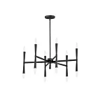 Maxim Lighting 24626BK Rome 12-Lumières 480W Noir Incandescence Lustre
