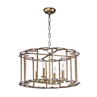 Maxim Lighting 24736BZF Helix 4-Lumières 240W Bronze Fusion Incandescence Lustre