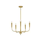 Maxim Lighting 24815SBR Vela 5-Lumières 300W Laiton satiné Incandescence Lustre