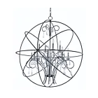 Maxim Lighting 25147ARPN Orbit 12-Lumières 480W Anthracite/Nickel poli Suspendu