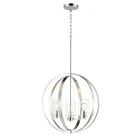 Maxim Lighting 25254CLSN Sentinel 3-Lumières 180W Nickel satiné Suspendu