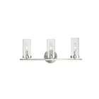 Maxim Lighting Sentinel 25257CLSN 3-lumières 60W Nickel satiné Vanité