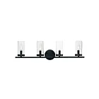 Maxim Lighting Sentinel 25258CLBK 4-lumières 60W Noir Vanité