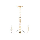 Maxim Lighting 25373CLPCSBR Clarion 3-Lumières 120W Chrome poli/Laiton satiné Suspendu