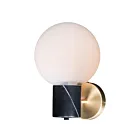 Maxim Lighting Vesper 26030SWSBRBK 1-Lumière Laiton satiné/noir Applique Murale