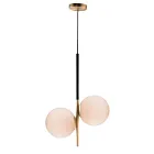 Maxim Lighting 26035SWSBRBK Vesper 2-Lumières 120W Laiton satiné/Noir Suspendu