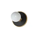 Maxim Lighting Hollywood 26091BKNAB 1-Lumière Noir/Laiton vieilli naturel Applique Murale