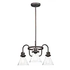 Maxim Lighting 26116CDOI Seafarer 3-Lumières 180W Bronze frotté à l'huile Incandescence Lustre