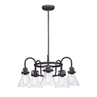Maxim Lighting 26117CDOI Seafarer 5-Lumières 300W Bronze frotté à l'huile Incandescence Lustre