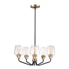 Maxim Lighting 26125CLBZAB Goblet 5-Lumières 300W Bronze/Laiton antique Incandescence Lustre