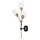 Maxim Lighting Savvy 26341CLABBK 3-Lumières Laiton antique/noir Applique Murale