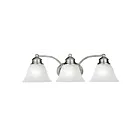 Maxim Lighting Malaga 2688MRSN 3-lumières 60W Nickel satiné Vanité