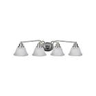 Maxim Lighting Malaga 2689FTSN 4-lumières 60W Nickel satiné Vanité