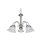 Maxim Lighting 2698FTSN Malaga 5-Lumières 300W Nickel satiné Incandescence Lustre