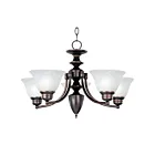Maxim Lighting 2699MROI Malaga 5-Lumières 300W Bronze frotté à l'huile Incandescence Lustre