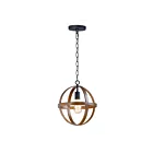 Maxim Lighting 27571APBK Compass 1-Lumière 60W Pacanier antique/noir Suspendu