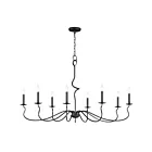 Maxim Lighting 27708BO Padrona 8-Lumières 480W Oxyde noir Incandescence Lustre