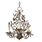 Maxim Lighting 2850EG Elegante 3-Lumières 180W Or étrusque Incandescence Lustre