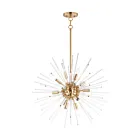 Maxim Lighting 28664CLSBR Polaris 12-Lumières 720W Laiton satiné Suspendu