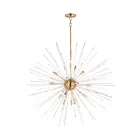 Maxim Lighting 28666CLSBR Polaris 16-Lumières 960W Laiton satiné Suspendu