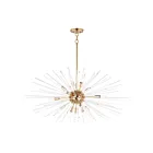 Maxim Lighting 28668CLSBR Polaris 16-Lumières 960W Laiton satiné Suspendu