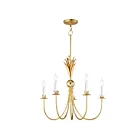 Maxim Lighting 2885GL Paloma 5-Lumières 300W Feuille d'or Incandescence Lustre