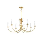 Maxim Lighting 2888GL Paloma 8-Lumières 480W Feuille d'or Incandescence Lustre