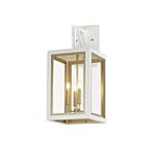 Maxim Lighting Neoclass 30056CLWTGLD Or blanc 160W Lanterne murale d'extérieur