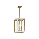 Maxim Lighting 30058CLWTGLD Neoclass 4-Lumières 160W Blanc/Or Suspendu