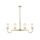 Maxim Lighting 32004SWSBR Town and Country 4-Lumières 160W Laiton satiné Suspendu