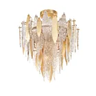 Maxim Lighting 32320CLCMPGL Majestic 10-lumières 40W Feuille d'or Plafonnier encastré
